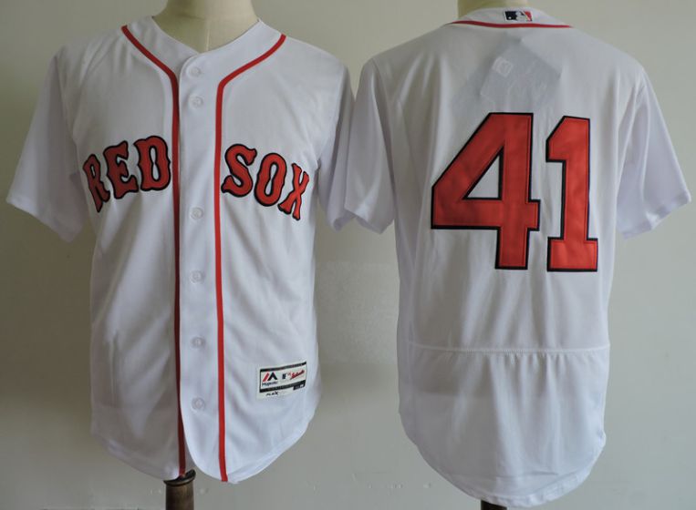 Men Boston Red Sox 41 Chris Sale White Elite MLB Jerseys